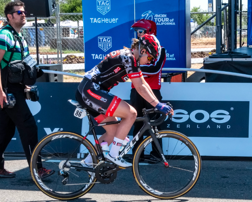 San Diego native Jennifer Valente who took home a gold medal in cycling in the 2020 Tokyo Olympics