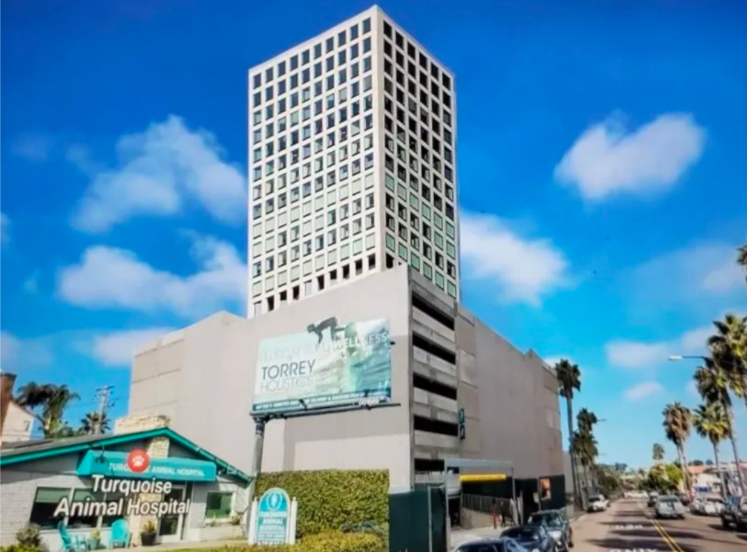 An artistic rendering of the Vela high-rise being proposed for Pacific Beach